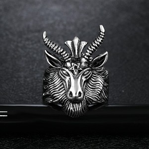 Marlary Commercio All'ingrosso Su Ordinazione Casting Uomini E Ragazzi Punk <span class=keywords><strong>di</strong></span> Stile In Acciaio Inox Testa <span class=keywords><strong>di</strong></span> Animale <span class=keywords><strong>A</strong></span> Forma <span class=keywords><strong>di</strong></span> Anelli - Product Image 3