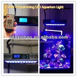 Evergrow it2040 — lumière led pour aquarium, 120 w, avec télécommande, contrôle à distance