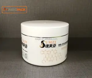 300g 500g pot de gel pour cheveux de grande taille pot pour le visage récipient de crème de soin du corps emballage cosmétique en plastique