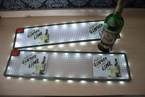 Personalizado pvc estera de la barra de led <span class=keywords><strong>que</strong></span> brilla intensamente en la oscuridad para promociones Esteras de <span class=keywords><strong>bar</strong></span> personalizad - Product Image 3