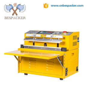 Bespacker DZQ-500TE tự động bên ngoài loại thực phẩm cá chân không Nitơ Đỏ bừng niêm phong máy đóng gói - Product Image 3