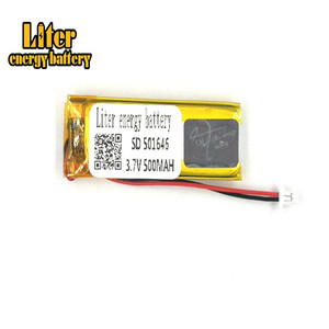 Plug 1.0-2 P 3.7 V 501646 500 mah small lipo battery rechargeable li-ion battery - Product Image 2
