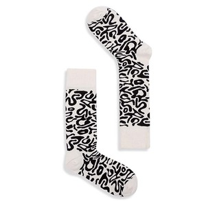 <span class=keywords><strong>Chaussettes</strong></span> noires Fun Men Diamond Leopard Zebra Pattern - Product Image 3