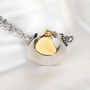 Ti amo fino alla luna e collana con ciondolo cremazione posteriore - Product Image 3