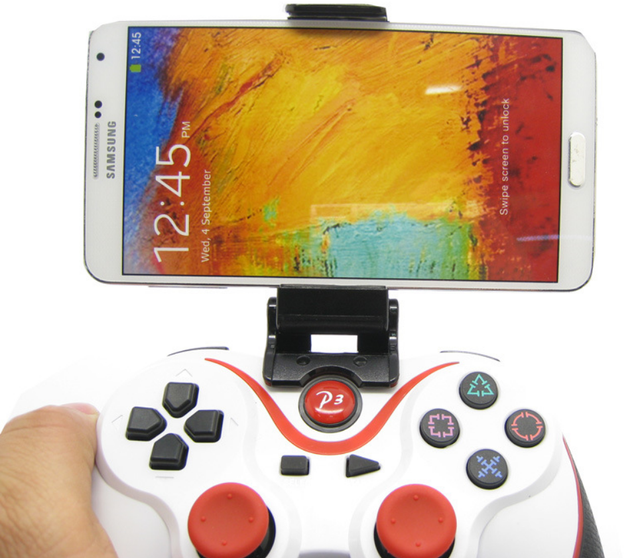 Mobile Game Controller Grip Design Wireless BT Gaming Controller Gamepad for PS3/PS4 / Android / PC Joystick