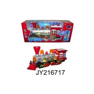배터리 버블 범프 및 이동 증기 기차 기관차 엔진 자동차 버블 장난감 기차 W/조명 및 소리 - Product Image 2