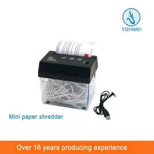 la fábrica de China Plastic Mini Mano trituradora de papel