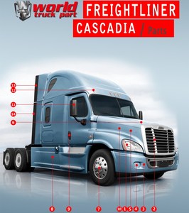 Productos Nuevos Populares Accesorios Kenworth Soportes de Cofre Parrillas para <span class=keywords><strong>Freightliner</strong></span> a Buen Precio - Product Image 3
