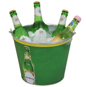 High Quality Outdoor Camping Hiking Garden Portable Hot Dipped Galvanized Metal Zinc Water Ice Bear Bucket