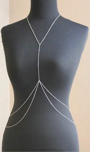 Chaîne <span class=keywords><strong>de</strong></span> corps sexy pour femme en <span class=keywords><strong>or</strong></span> 18 carats, chaîne <span class=keywords><strong>de</strong></span> <span class=keywords><strong>ventre</strong></span>, chaîne <span class=keywords><strong>de</strong></span> bikini, harnais <span class=keywords><strong>de</strong></span> plage, chaîne <span class=keywords><strong>de</strong></span> corps à double couche - Product Image 2