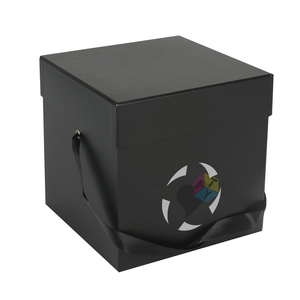 <span class=keywords><strong>Caja</strong></span> de flores de lujo de embalaje de cubo negro de <span class=keywords><strong>origami</strong></span> - Product Image 2