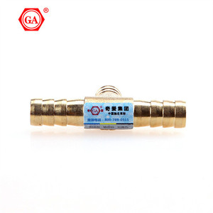 Fabricante de GA Accesorios de latón Conector de manguera en forma de T de cobre T 6mm-10mm - Product Image 2
