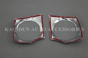 Precio barato de la alta calidad cromo y Negro frontal cubierta de la luz de niebla para Mitsubishi Triton L200 accesorios 2014 - Product Image 5