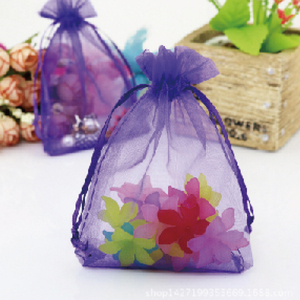 จีนผลิตที่กำหนดเองพิมพ์ถุง <span class=keywords><strong>Organza</strong></span> ที่มีโลโก้ริบบิ้นขายส่ง - Product Image 3