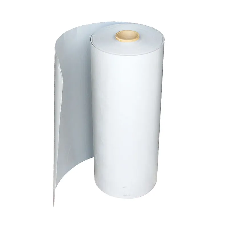 חלבית לבן להדפסה PVC 0.3 מ"מ רול של פלסטיק