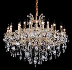 Phòng Khách Sử Dụng Crystal Chandelier Led Chiếu Sáng Hiện Đại