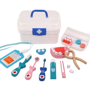 Iniezione Dell'infermiera del commercio all'ingrosso Strumento di Legno scatola della Medicina di Simulazione pretend medico medico del giocattolo <span class=keywords><strong>kit</strong></span> per i bambini - Product Image 2