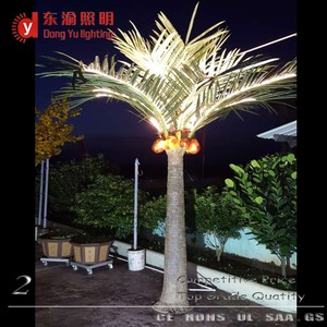24v all'aperto illuminato palma decorazione piante artificiali bellissimo albero di cocco - Product Image 5