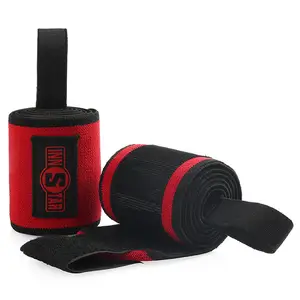 Schwarz und Rot Custom Crossfit Lifting Pro Wrist Wraps