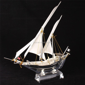 Nobile Personalizzato Oro O Argento di Cristallo Modello di Nave/Elegante Nave regalo di Affari Souvenir Regali - Product Image 4