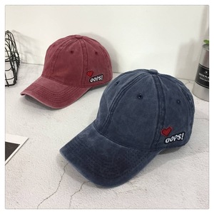 bordado oops tela de mezclilla de algodón de amor lavado sombrero de <span class=keywords><strong>gorra</strong></span> de béisbol 6panels <span class=keywords><strong>gorra</strong></span> de deporte - Product Image 2
