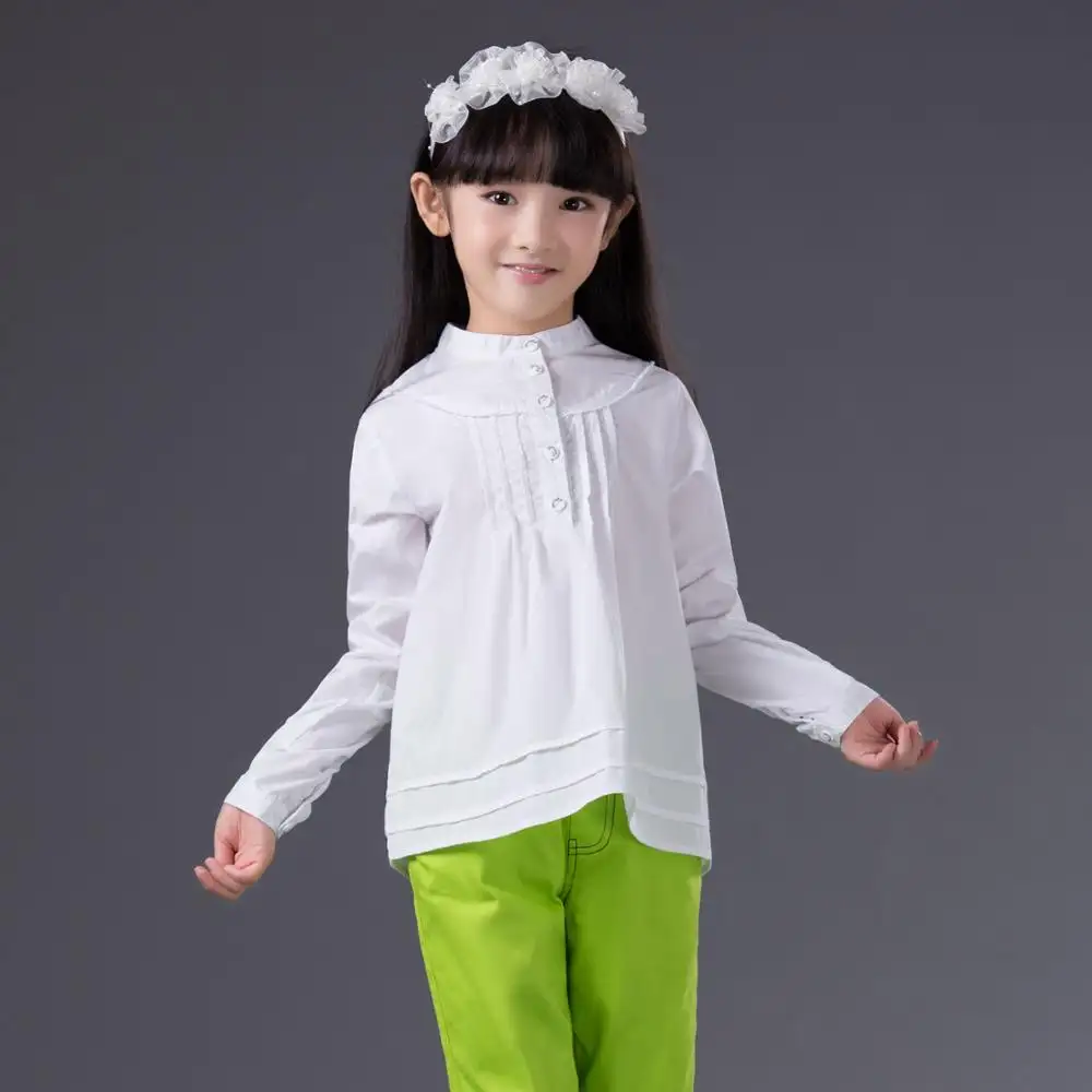 Stock Toddler Kids girl Long Sleeve Shirt Blouse Tops