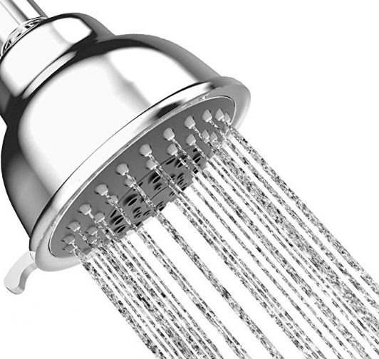 Насадка для душа высокого давления 4 дюйма с защитой от протечек и засоров 5 функций хромированная насадка для душа