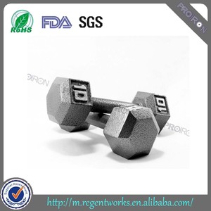 Gym équipement de musculation hexagonale fonte haltère - Product Image 1