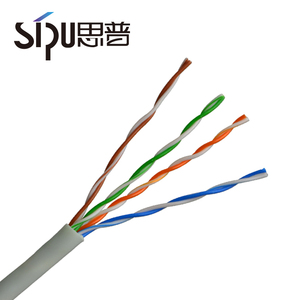 SIPU haute vitesse meilleur <span class=keywords><strong>prix</strong></span> 1000ft par mètre PVC veste utp <span class=keywords><strong>rj45</strong></span> cat5e câble réseau - Product Image 4