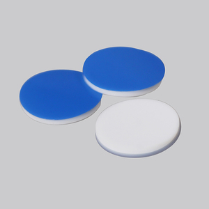 Aijiren laboratuvar sarf malzemesi tedarikçisi 18mm <span class=keywords><strong>GC</strong></span> headspace flakon mavi PTFE beyaz silikon kauçuk <span class=keywords><strong>septa</strong></span> fiyat - Product Image 1