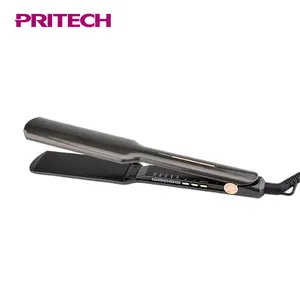 PRITECH 2 Inch Titanium-Plated Ultra-Thin Wide Plate Temperature Control Hair Straightener Flat Iron