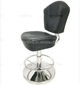 Venta al por mayor herramientas de silla de bar-All black surface high grade used casino chairs