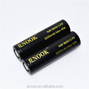 Batería recargable li-mn enook 18650 2600 mAh 3.7 v 20a battrey con precio competitivo - Product Image 1