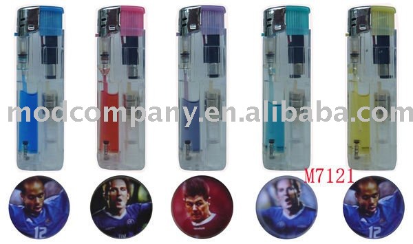cigarette lighter projector On Sale Lighter With Projector Customizable Spinning Logo