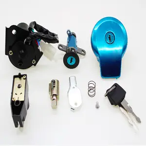 Ignition switch key set for YAMAHA motorcycle aluminum alloy lock sets runmei factory part