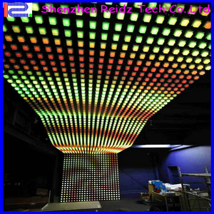 2025 Bar Décoration RGBW <span class=keywords><strong>Pixel</strong></span> Light Nouveau Disco Club Plafond et Panneaux Muraux LED DISCO-PANEL 3D Wall <span class=keywords><strong>Art</strong></span> - Product Image 2