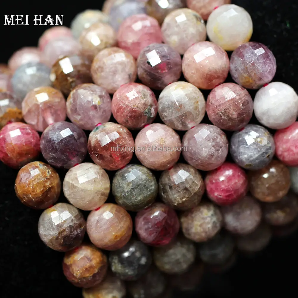 Venta al por mayor natural raro mineral 9,5mm color espinela semi-preciosas de piedras preciosas piedra suelta perlas para la fabricación de joyas pulsera