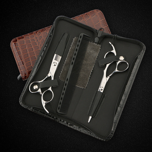 Tijeras profesionales curvadas afiladas <span class=keywords><strong>para</strong></span> cortar el pelo, tijeras de acero japonés <span class=keywords><strong>para</strong></span> peluquería de <span class=keywords><strong>perros</strong></span> y Mascotas - Product Image 6