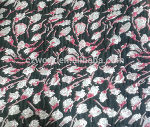 Thiết kế mới 7 màu sắc hoa dập nổi mặc quần áo trung quốc <span class=keywords><strong>satin</strong></span> vải thổ cẩm - Product Image 4