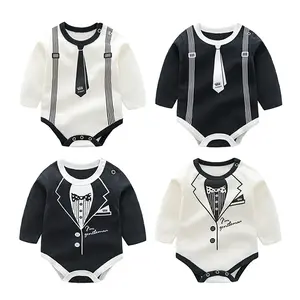 High quality and cheap 100% cotton infant boy baby rompers customized design available baby clothes newborn baby clothes