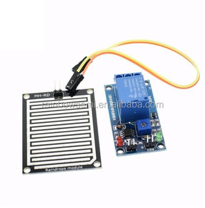 Yağmur su sensörü modülü + DC 5V röle kontrol modülü yağmur sensörü su yağmur damlaları algılama modülü Rainbowsemi - Product Image 1