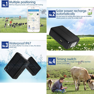 בעלי החיים שמש מופעל <span class=keywords><strong>GPS</strong></span> מכשיר מעקב <span class=keywords><strong>Tracker</strong></span> פרה עצמי טעינה מחמד <span class=keywords><strong>GPS</strong></span> <span class=keywords><strong>Tracker</strong></span> - Product Image 5