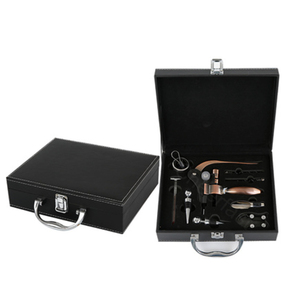 Độc đáo mở chai corkscrew tất cả trong một PU da gói 9 cái phụ kiện rượu vang <span class=keywords><strong>Set</strong></span> Bunny corkscrew rượu vang đỏ Opener <span class=keywords><strong>Set</strong></span> - Product Image 4