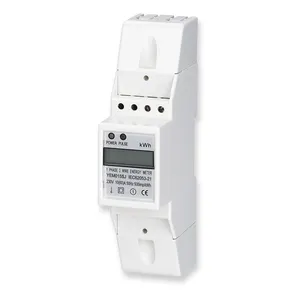 Electric Meter Price NEW TYPE Single Phase 2 Wire Din Rail Active Electric Energy Meter With LCD Display And Pulse Output