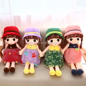 Cute design stuffed dolls for girls dressing up dolls for girls