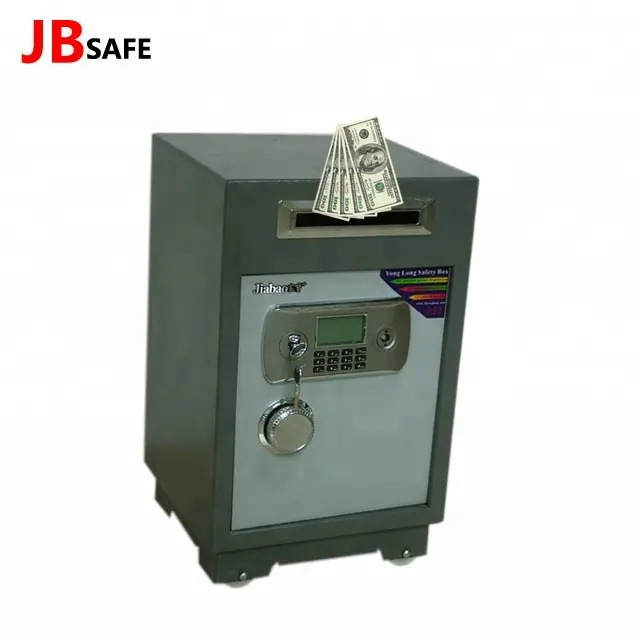 JB retro style Fireproof deposit money file box High Security safety dropping safe box for home use
