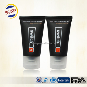 <span class=keywords><strong>Tube</strong></span> d'emballage cosmétique en <span class=keywords><strong>plastique</strong></span> noir mat <span class=keywords><strong>pour</strong></span> nettoyant facial <span class=keywords><strong>pour</strong></span> hommes - Product Image 2