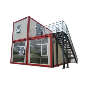 20ft 40ft Sử Dụng Sang Trọng Nhà Prefab Văn Phòng Nhà Hàng Nhà Container Để Bán