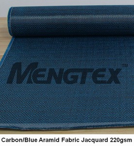 3 k carbono azul aramida tejido jacquard ahueca sq. 220gsm - Product Image 1