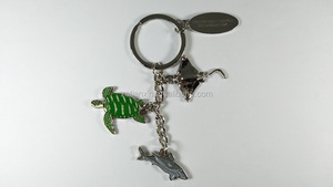 Llavero con forma de tortuga en forma de tiburón, llavero con colgante de tortuga marina Natural - Product Image 3